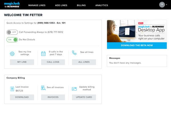 magicJack: product interface detail 1